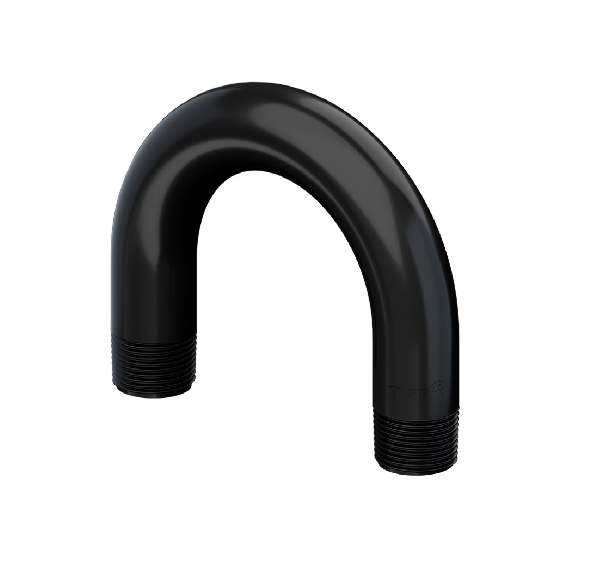 Curva 180° de PVC Roscável Antichama para Eletroduto 1/2 pol. Preto Vedar