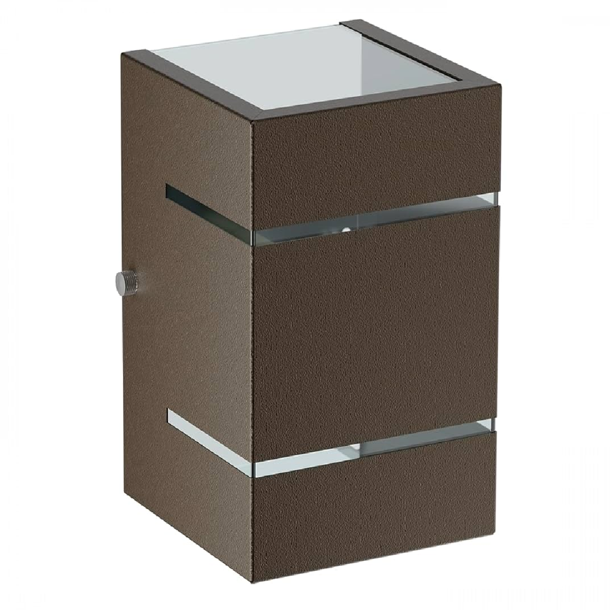 Arandela de Alumínio 2 Focos 1 Aleta 14 x 12 x 12,5 1x G9 Marrom MOD1205MR Foco Iluminação