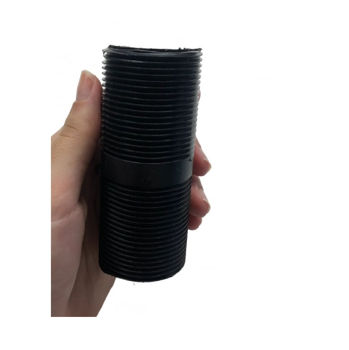 Niple Roscável de PVC Roscável Antichama para Eletroduto 1 1/4 pol. x 8 cm Preto Vedar