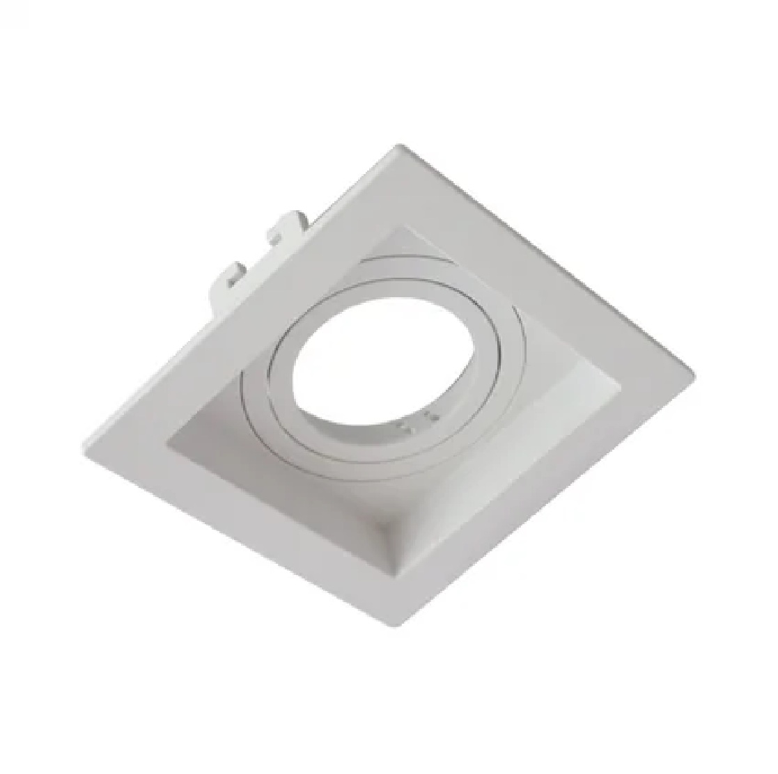 Spot De Embutir Quadrado Plano Para Lâmpada Dicróica MR16 Branco 1061049 Moon