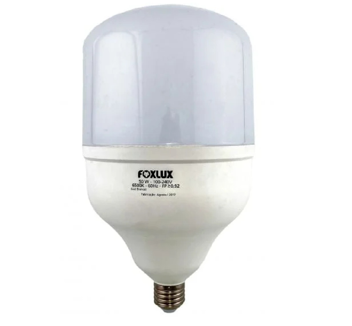 Lâmpada LED Alta Potência 50 W E27 3000 K Bivolt LED90.99 Foxlux