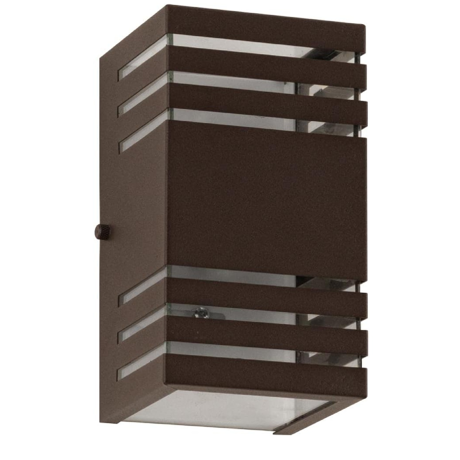 ARANDELA ALUMINIO 2 FOCO C/6FRIZOS 26X12X5CM 2X G-9 MARROM MOD1093MR