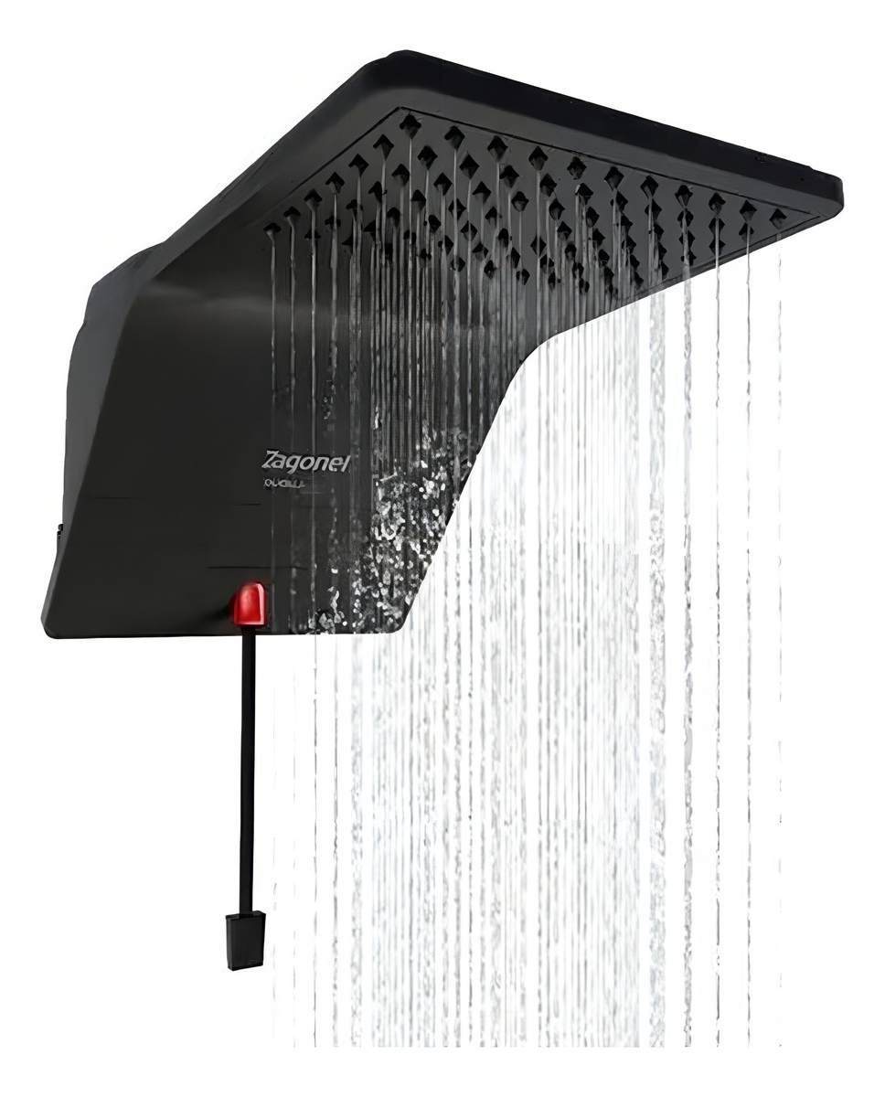 Ducha Chuveira Ducali Eletrônica 7500 W 220 V Black Preto Zagonel