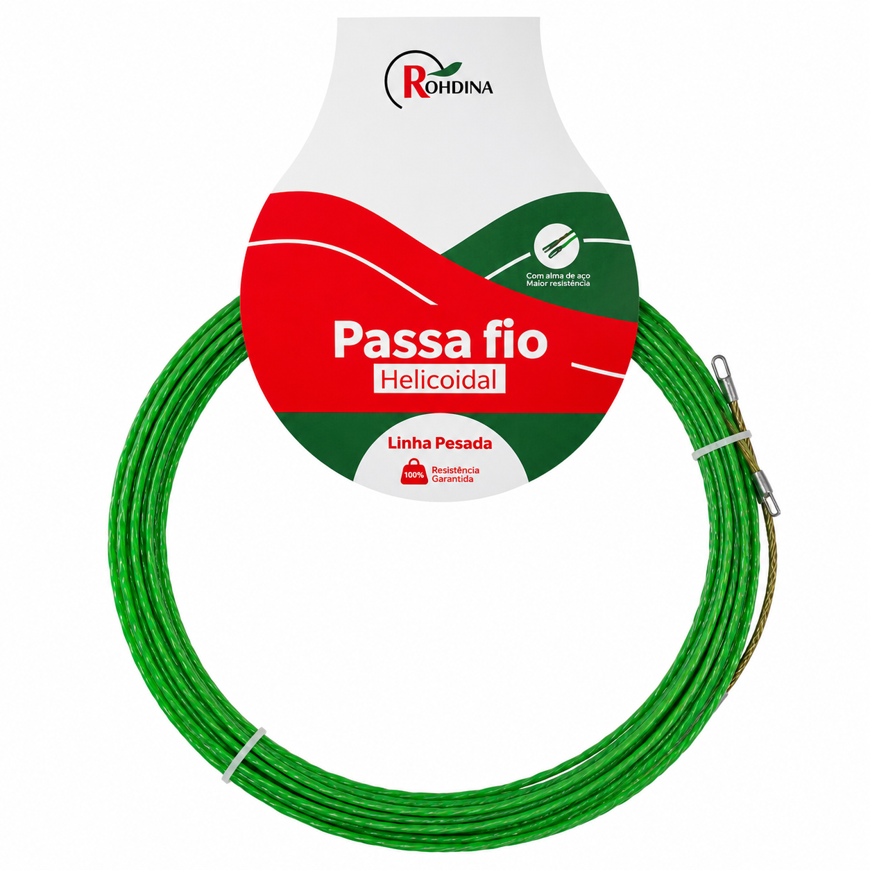 Fita Guia Passa-Fio Helicoidal Linha Pesada 10 m 7881400 Rohdina