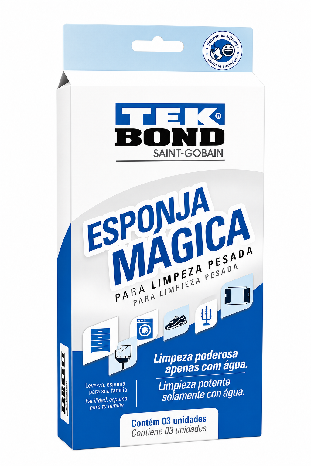 Kit Leve 3 Pague 2 Esponjas Mágicas Tekbond