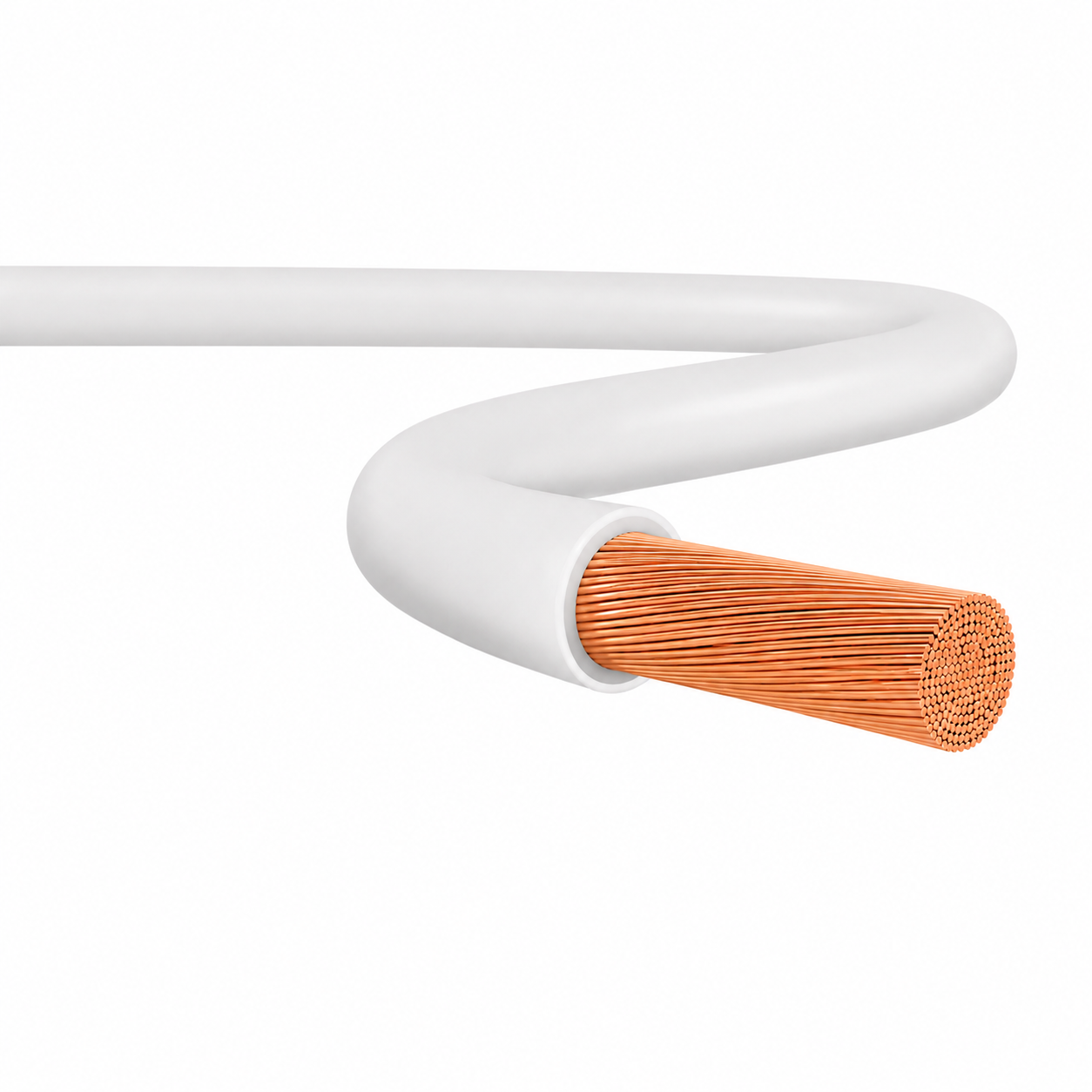 CABO FLEXIVEL 2,50MM2 BRANCO MT BRASCOPPER