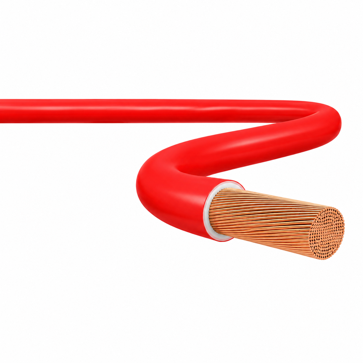 CABO FLEXIVEL 6,00MM2 VERMELHO MT BRASCOPPER