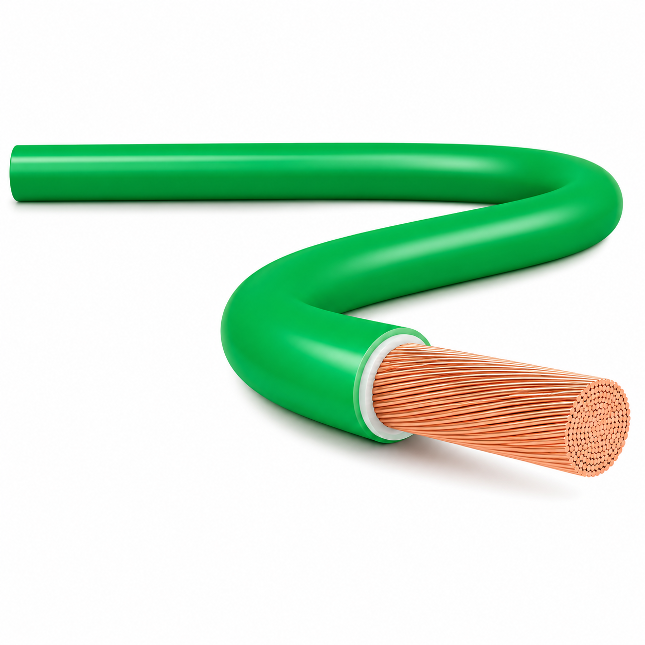 Cabo Flexível HEPR 95 mm² 0,6/1 kV Verde por Metro Cobrecom