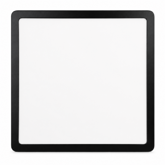 Painel Quadrado Embutir 24 W LED Bivolt 4000 K Preto Led90.209 Foxlux