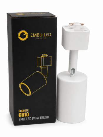 Spot para Trilho Eletrificado MR16 GU10 Branco 61481 Embuled
