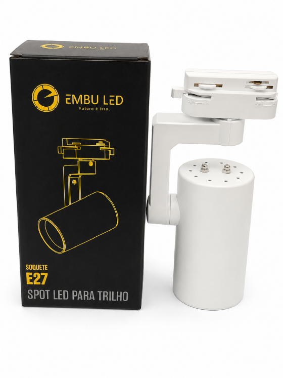 Spot para Trilho Eletrificado PAR20 E27 Branco 61482 Embuled