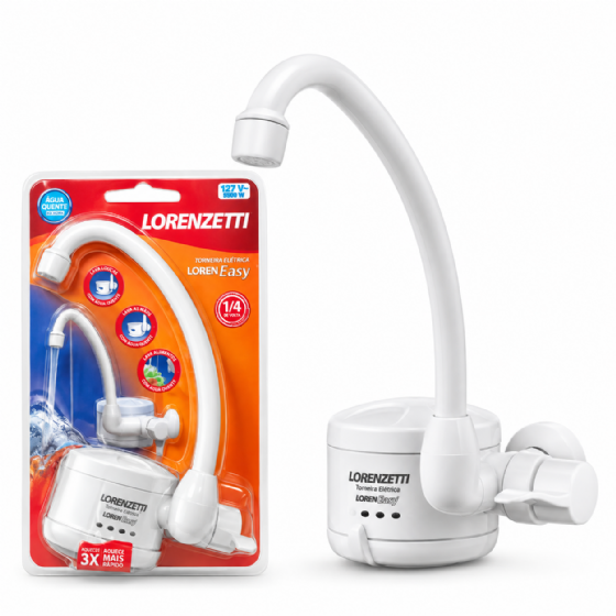 TORNEIRA ELETRICA LOREN EASY 4800WX127V BR PAREDE LORENZETTI 7550035
