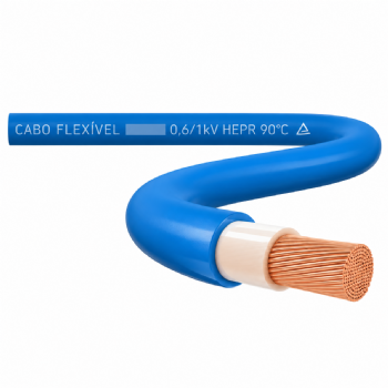 Cabo Flexível NAX 16,00mm² 0,6/1kV Azul por Metro Brascopper
