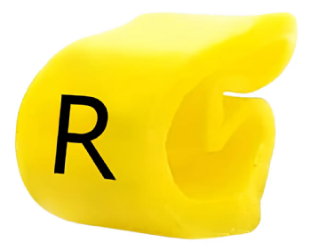 Anilha de Identificação HG2 2,50 mm² Letra R HellermannTyton