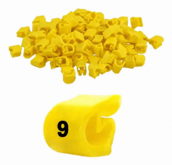 Anilha de Identificação HG2 2,50 mm² Número 9 HellermannTyton