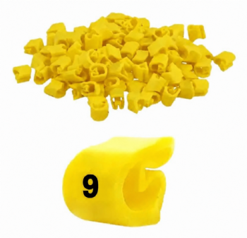 Anilha de Identificação HG2 2,50 mm² Número 9 HellermannTyton