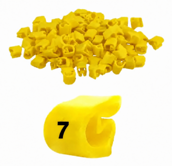 Anilha de Identificação HG2 2,50 mm² Número 7 HellermannTyton