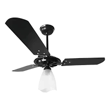VENTILADOR TETO 3PAS MADEIRA MDF 150W 127V PRETO MOGNO DIAMETRO 1.015 METROS YRIS VENTEX