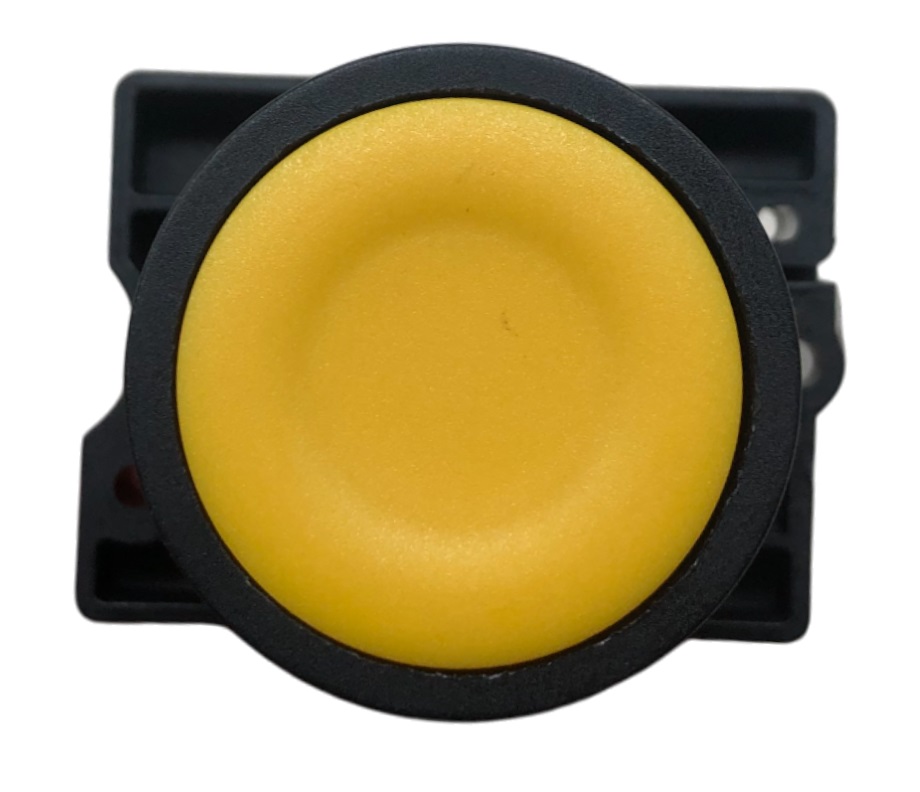 Botão Pulsador 22 mm Amarelo 1NA 14011 Lukma
