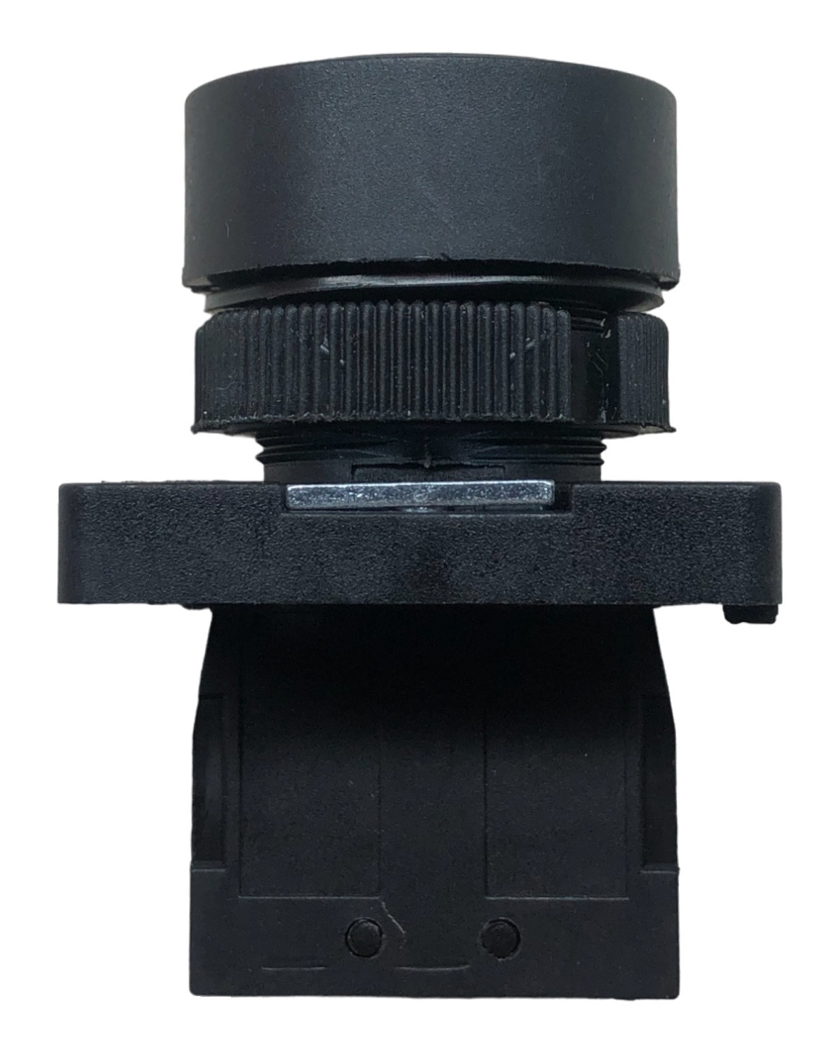 Botão Pulsador 22 mm Preto 1NA 14008 Lukma