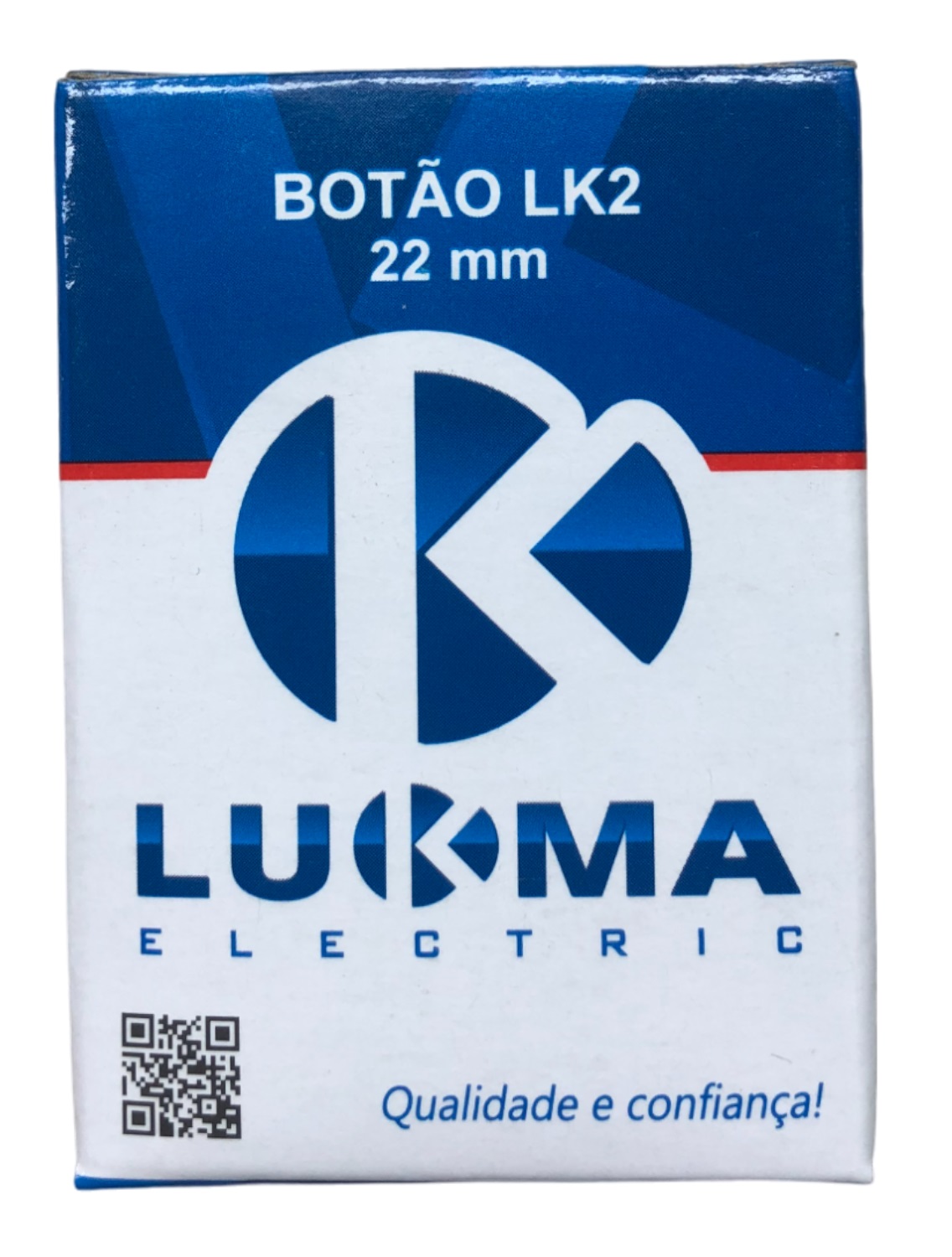 Botão Pulsador 22 mm Preto 1NA 14008 Lukma