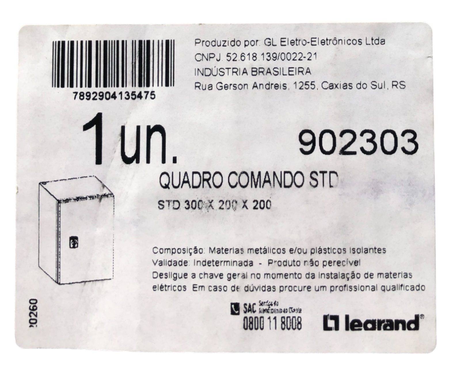 Caixa de Montagem para Painel Elétrico 30 x 20 x 20 mm 902303 Cemar