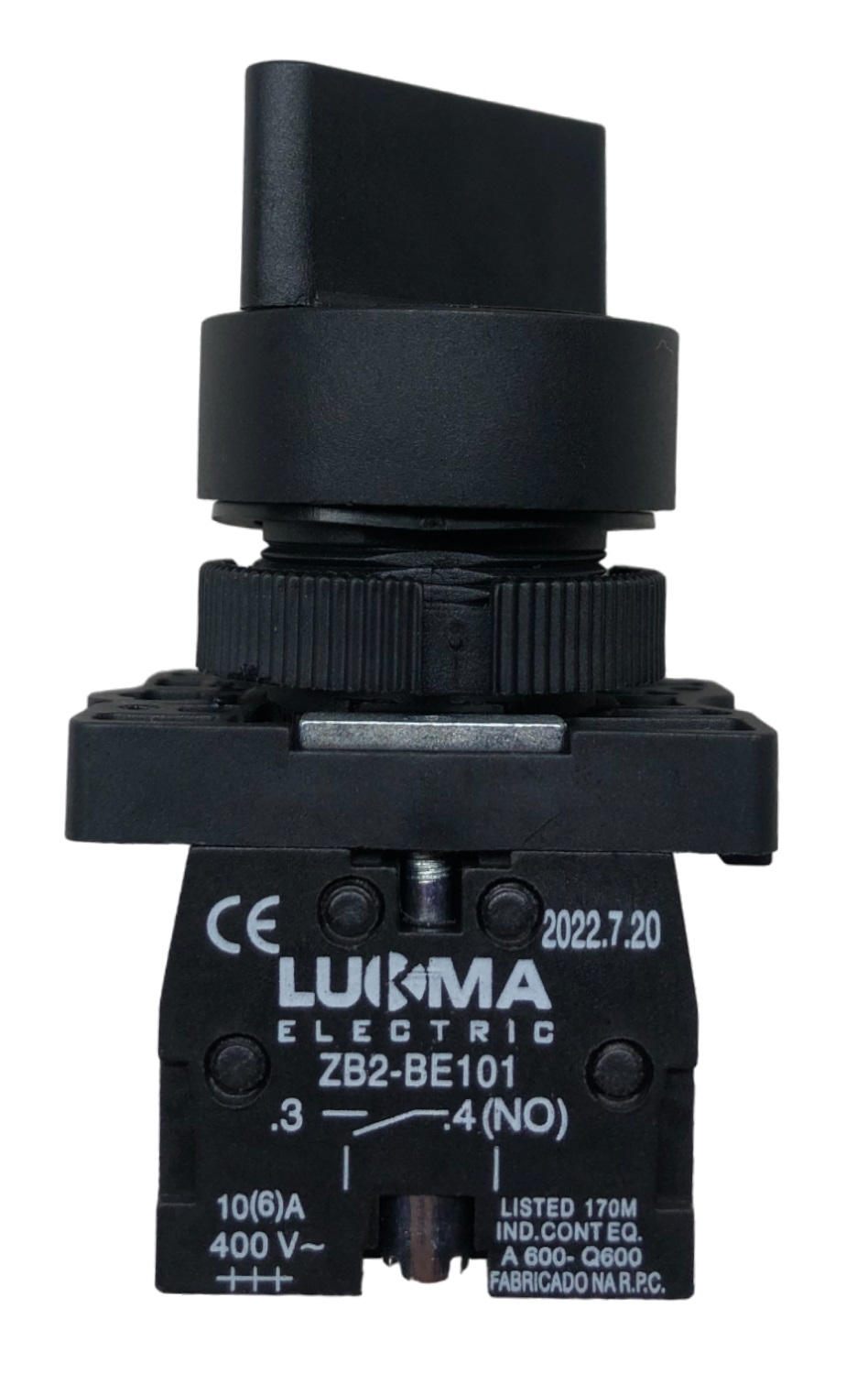 Chave Comutadora 2 Posições Fixas 1NA+1NF LK2-ED25 14016 Lukma