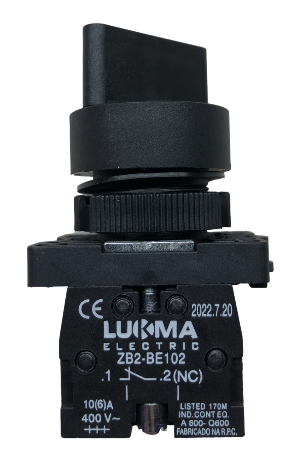 Chave Comutadora 2 Posições Fixas 1NA+1NF LK2-ED25 14016 Lukma