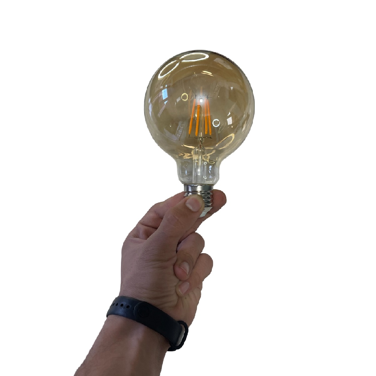 LAMPADA LED FILAMENTO BULBO G95 4W E-27 2200K EMBULED 60487