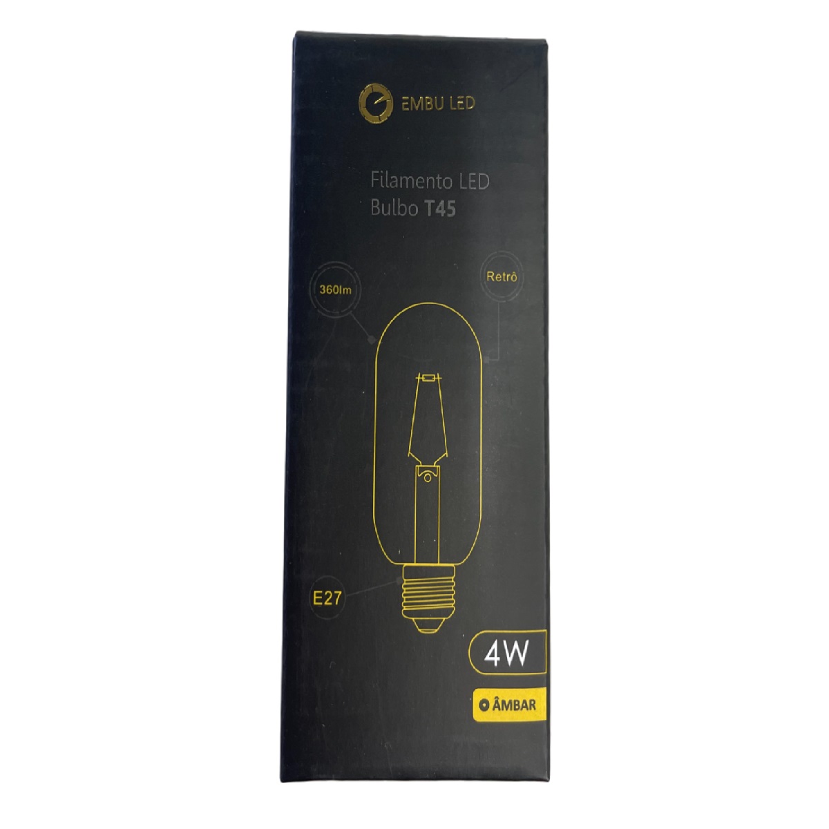 LAMPADA LED FILAMENTO T45 4W E-27 2200K 60893 EMBULED