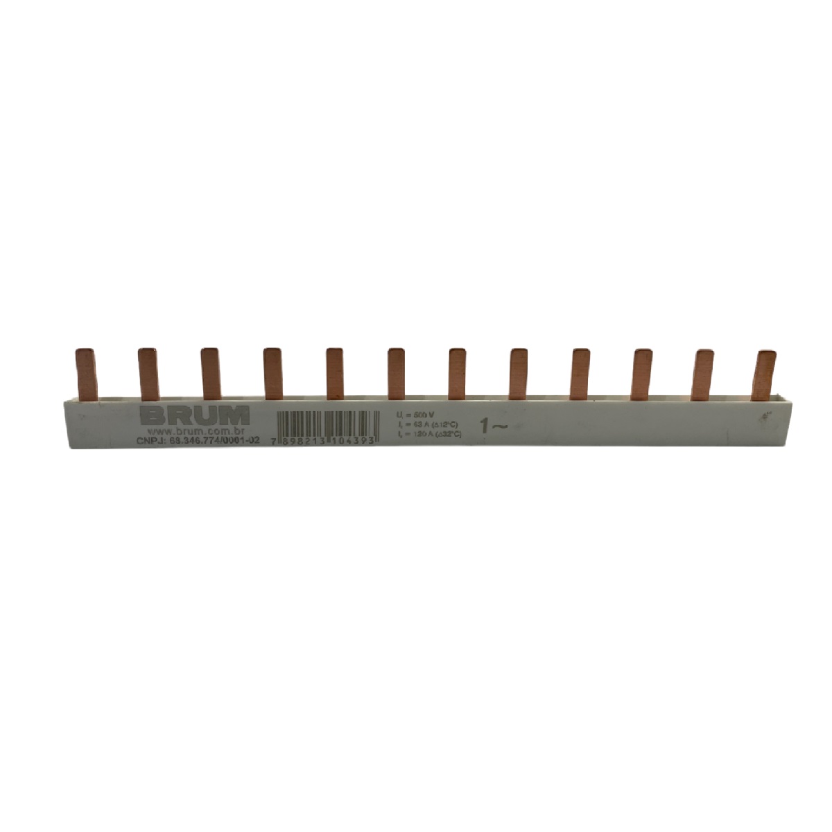 Barramento Pente 1 x 12 Pinos BRM12D Brum