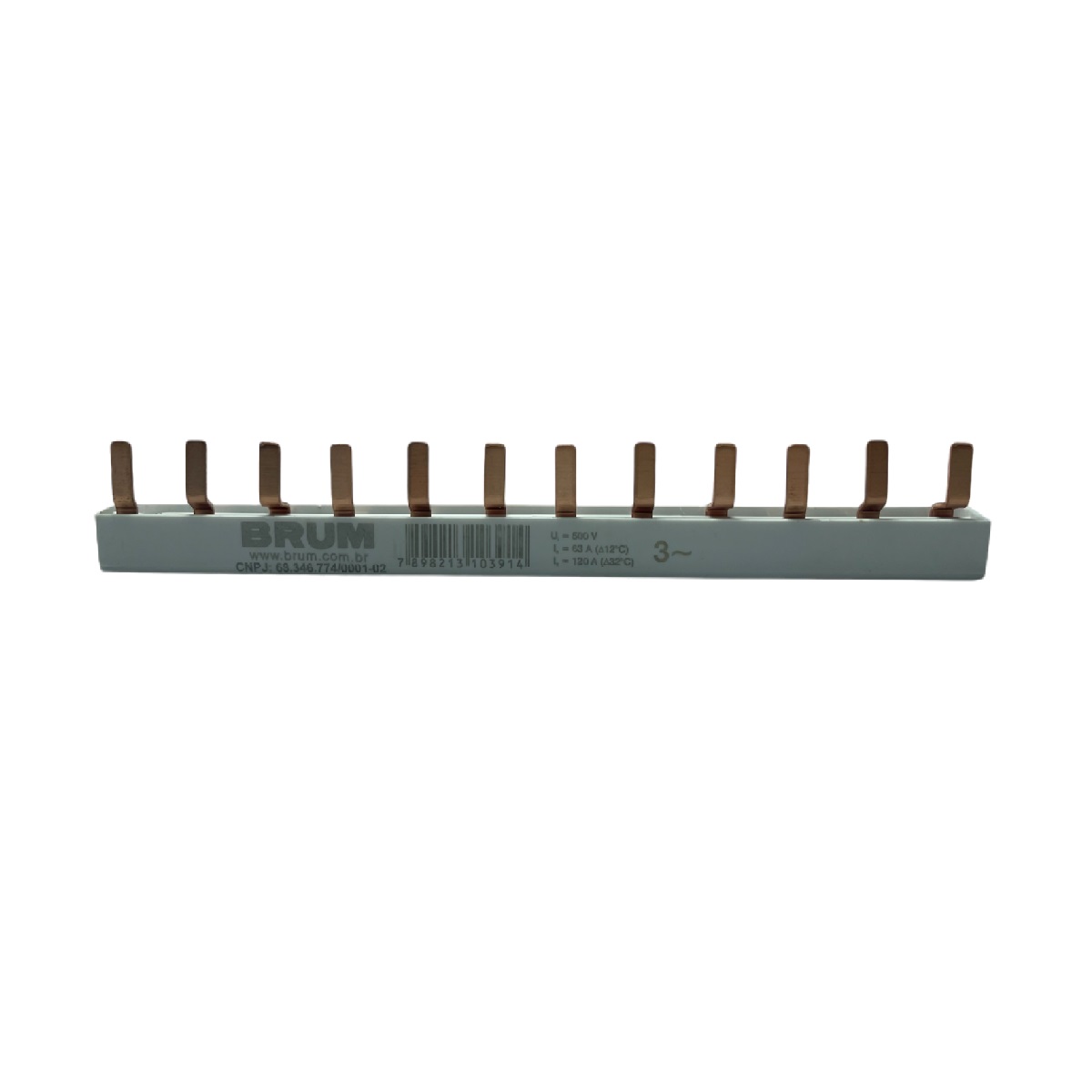 Barramento Pente 3 x 12 Pinos 120 A Brum