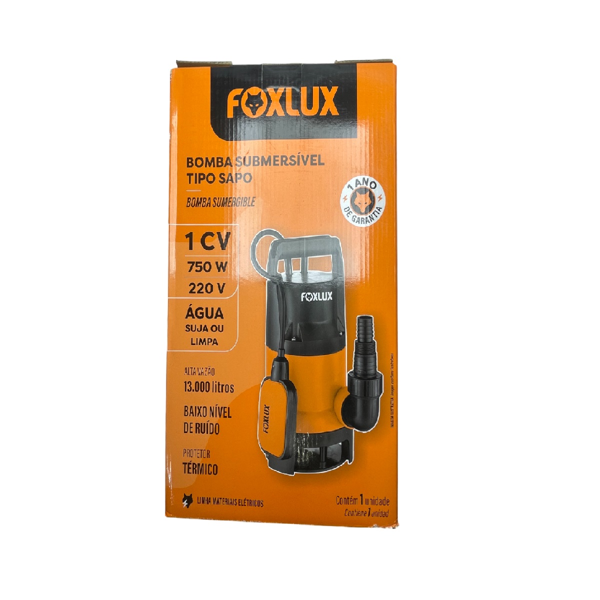 Bomba Submersível Tipo Sapo 1cv 220 V 64.08 Foxlux