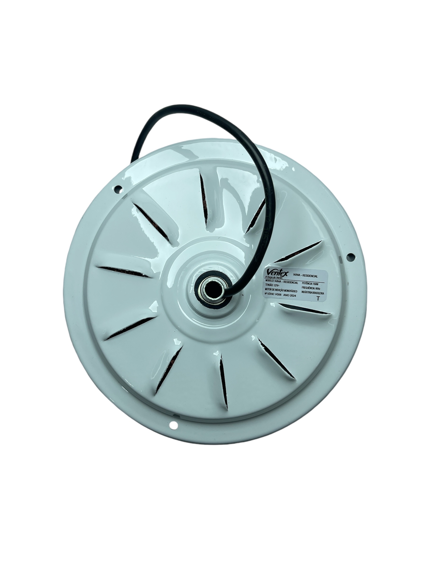 Ventilador de Teto Nina 3 Pás 127 V LED 18 W 6500 K Branco/Branco 1606 Ventex