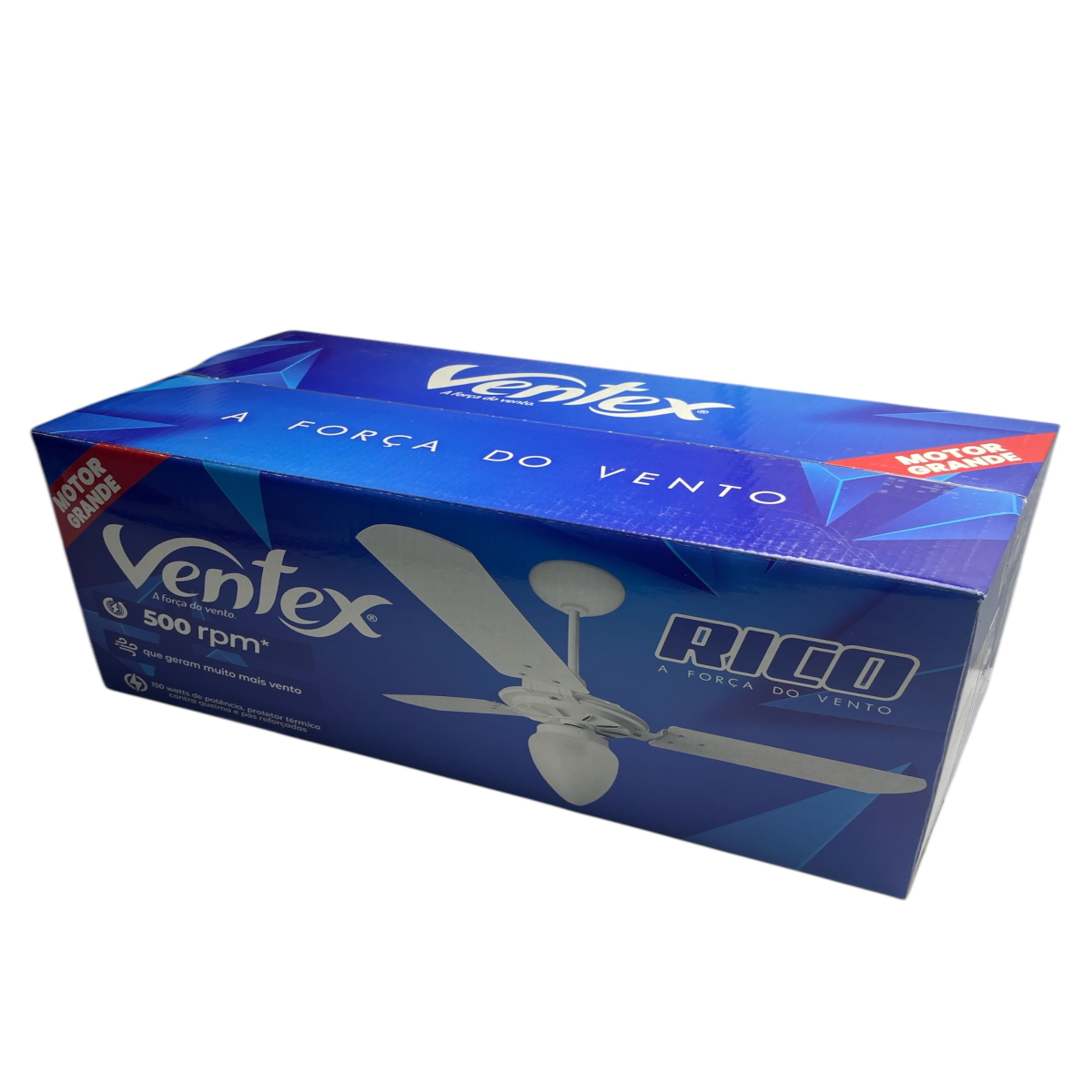 Ventilador de Teto Yris 3 Pás 127 V 150 W Branco/Branco 1,015 m Ventex