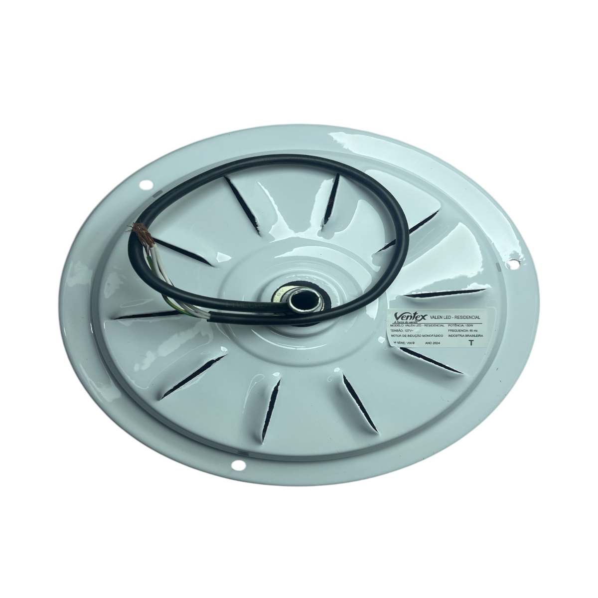 Ventilador de Teto Valen LED 3 Pás 127 V 150 W LED 6500 K Branco/Branco 1,1 m Ventex
