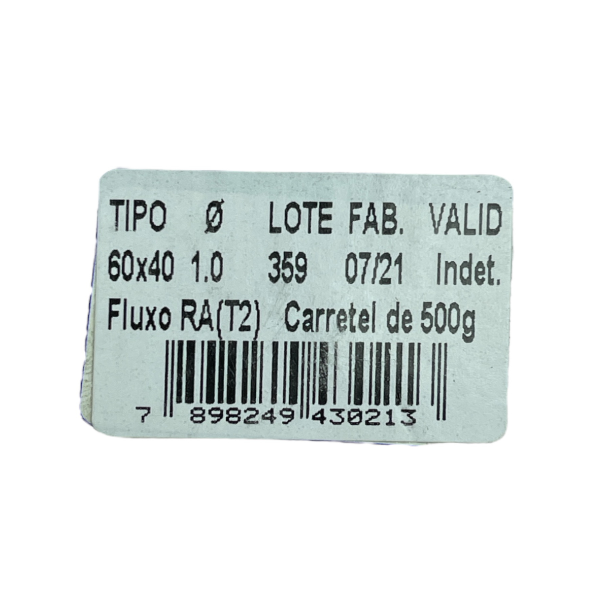 Estanho Para Solda Carretel 500 g Elétrica Bichuette