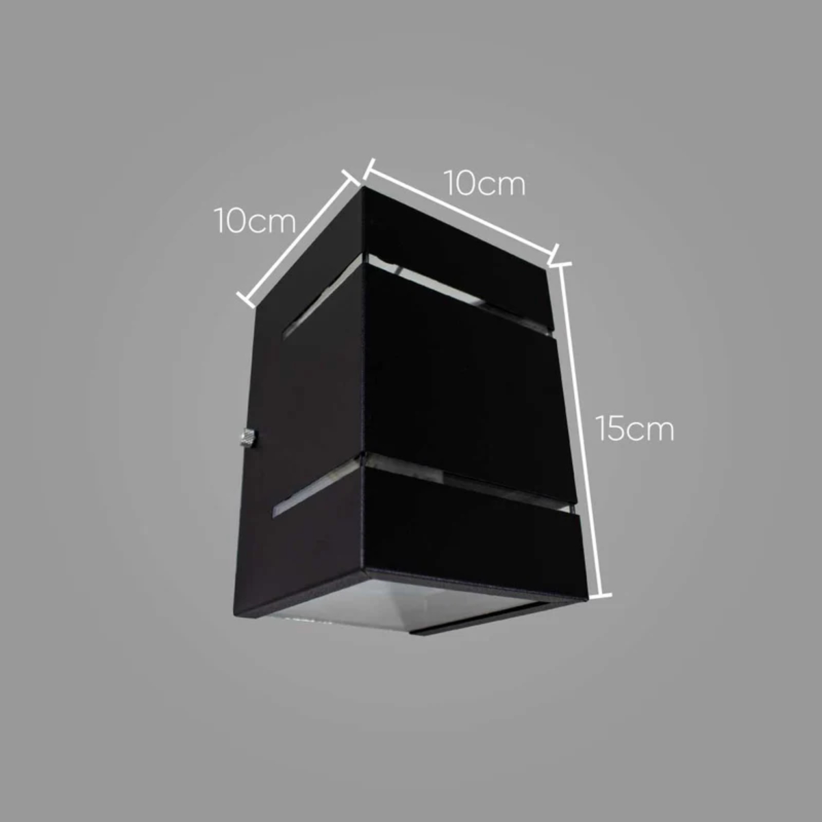 Arandela com 2 Frisos para 1 Lâmpada G9 Preto 982 Ideal Iluminação