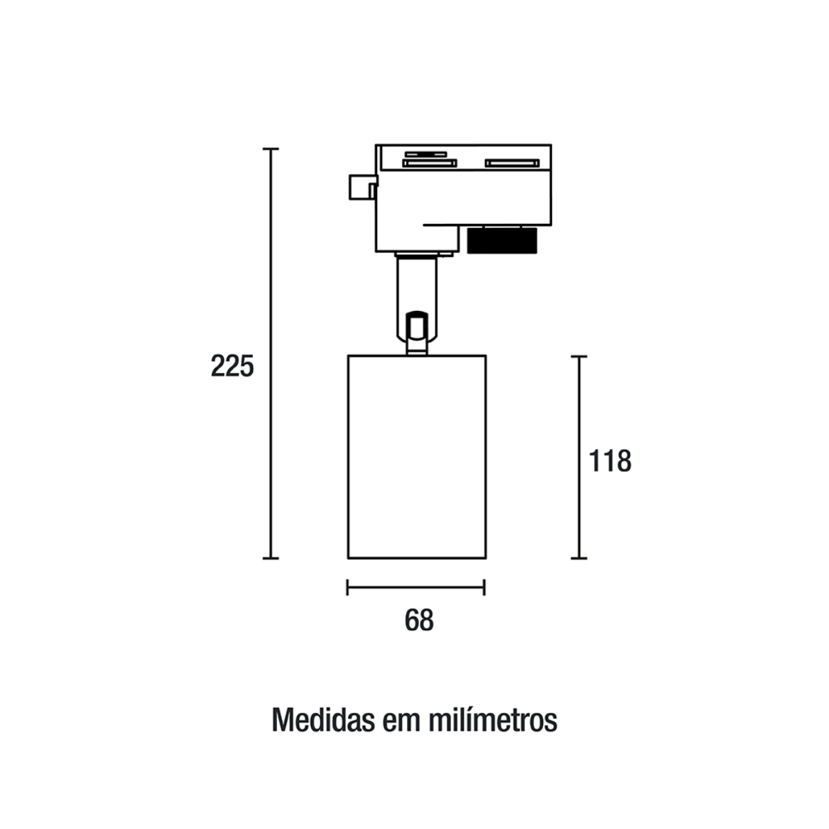 Spot Par20 para Trilho Eletrificado Branco 35001304 Blumenau Iluminação