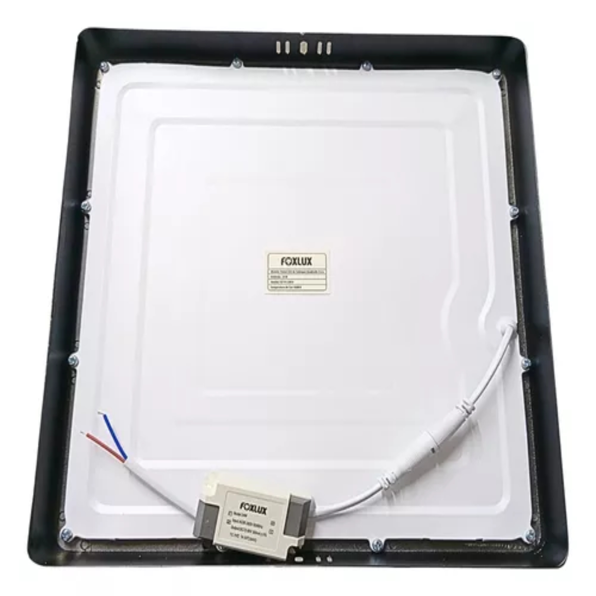 Painel Quadrado Sobrepor 24 W LED 4000 K Bivolt Preto Led90.245 Foxlux