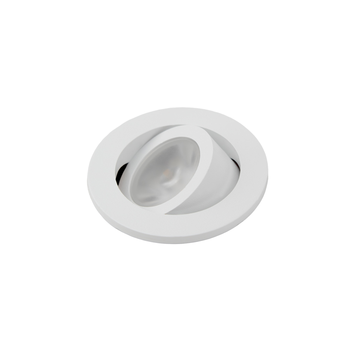 Spot LED Cabinet Nano de Embutir Redondo 1 W 3.000 K Bivolt Branco 80013104 Blumenau Iluminação