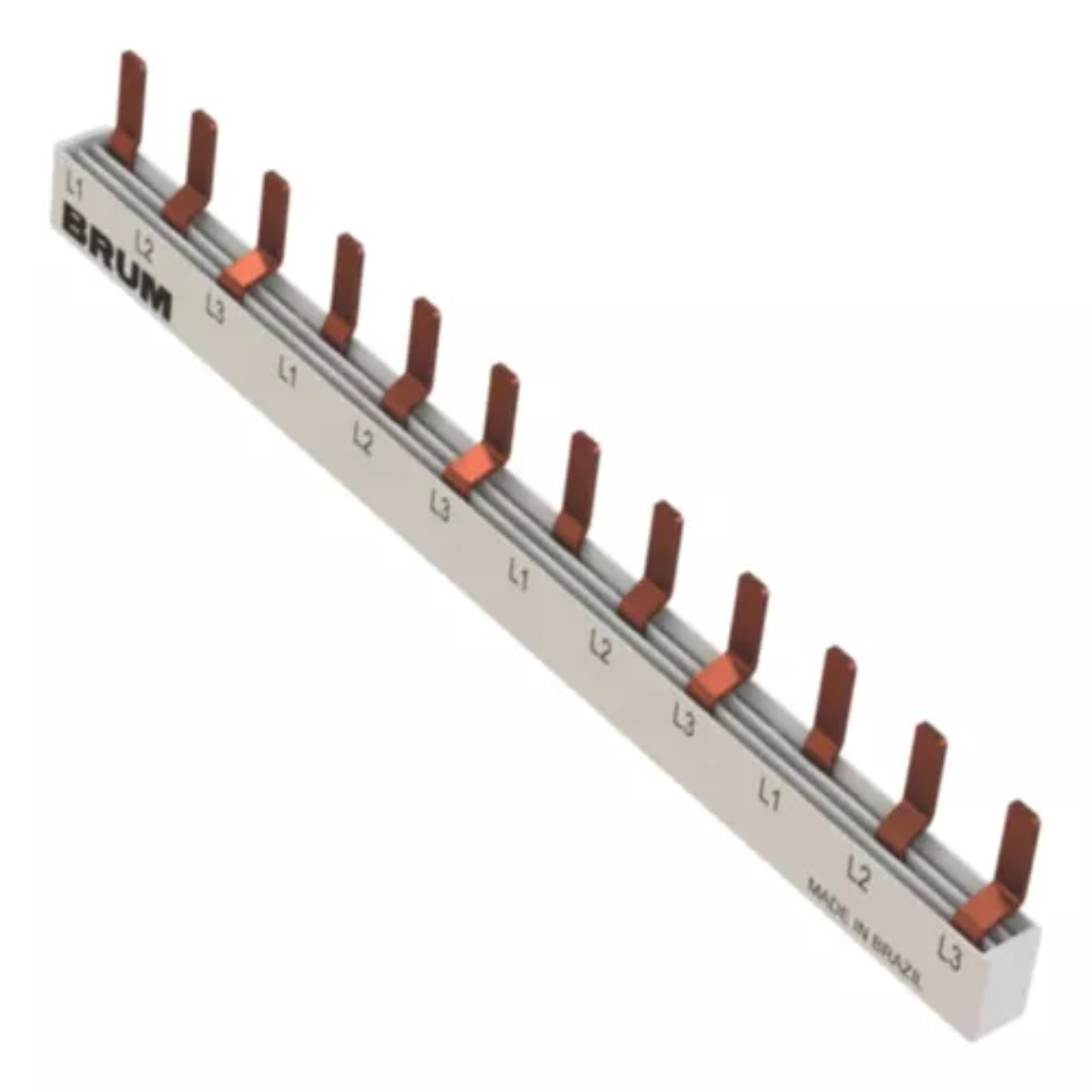 Barramento Pente 1 x 56 Pinos 63 A BRM54D Brum