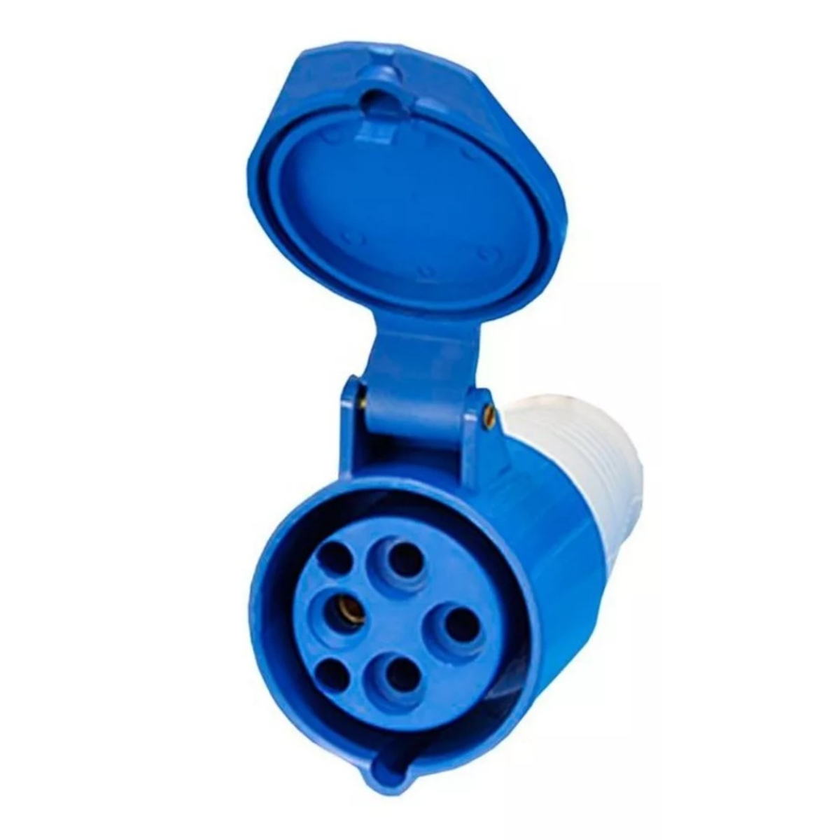 Acoplamento Industrial Fêmea 3P+T+N 32 A 220 V Azul 40034 Lukma