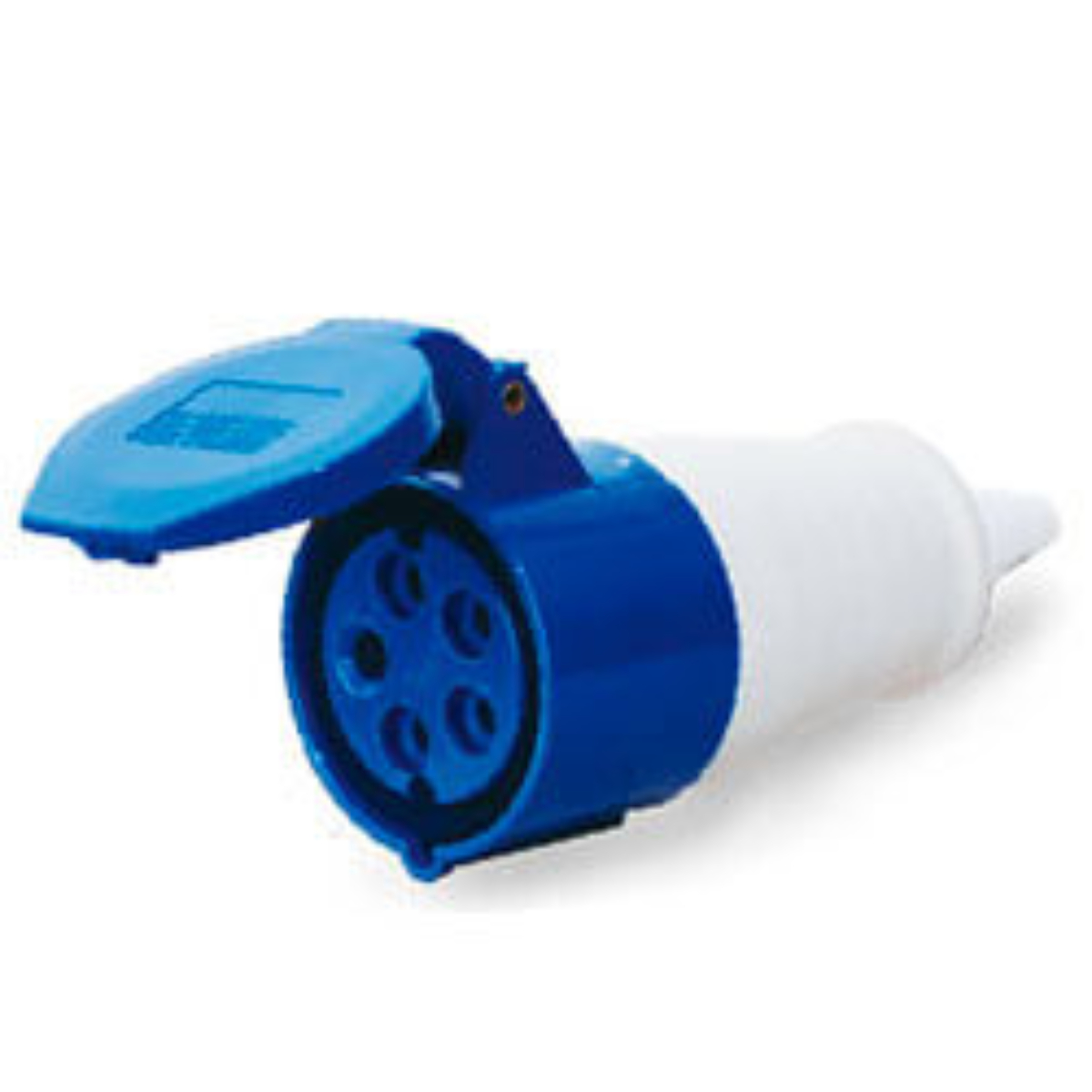 Acoplamento Industrial Fêmea 3P+T+N 32 A 220 V Azul 40034 Lukma