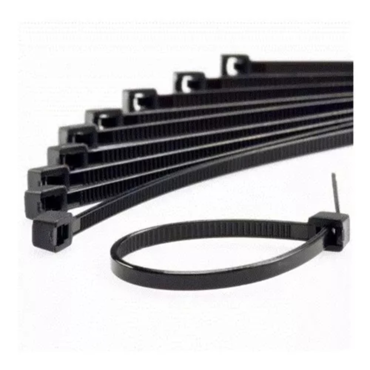 Abraçadeira de Nylon 200x3,50 mm Preta Foxlux