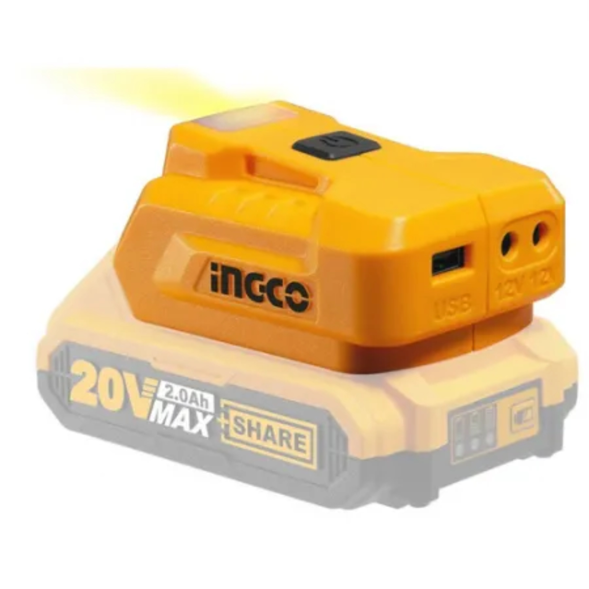 Adaptador Carregador para Bateria 20 V USB Linha P20S INGCO CUCLI2022