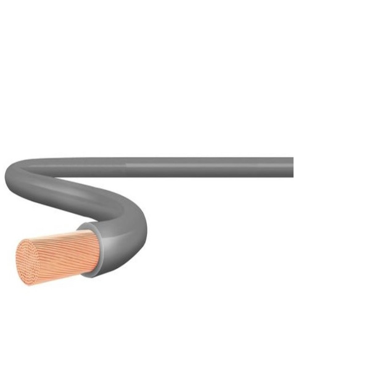 Cabo Flexível 4,00 mm² Cinza por Metro Corfio