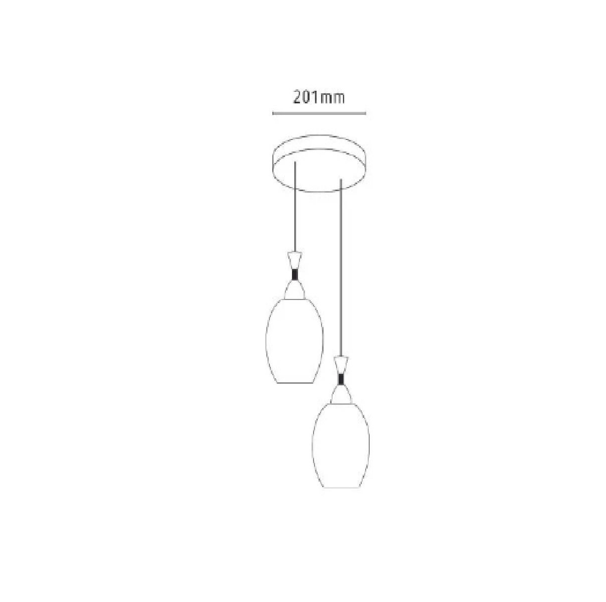 Pendente Malasia 2 Lâmpada Pd2172-2 Kin Light