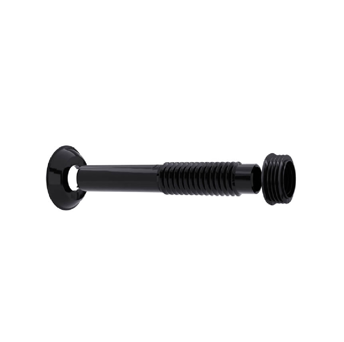 Tubo de Ligação Ajustável Black para Vaso Sanitário DN 38 x 26 cm Blukit 290419