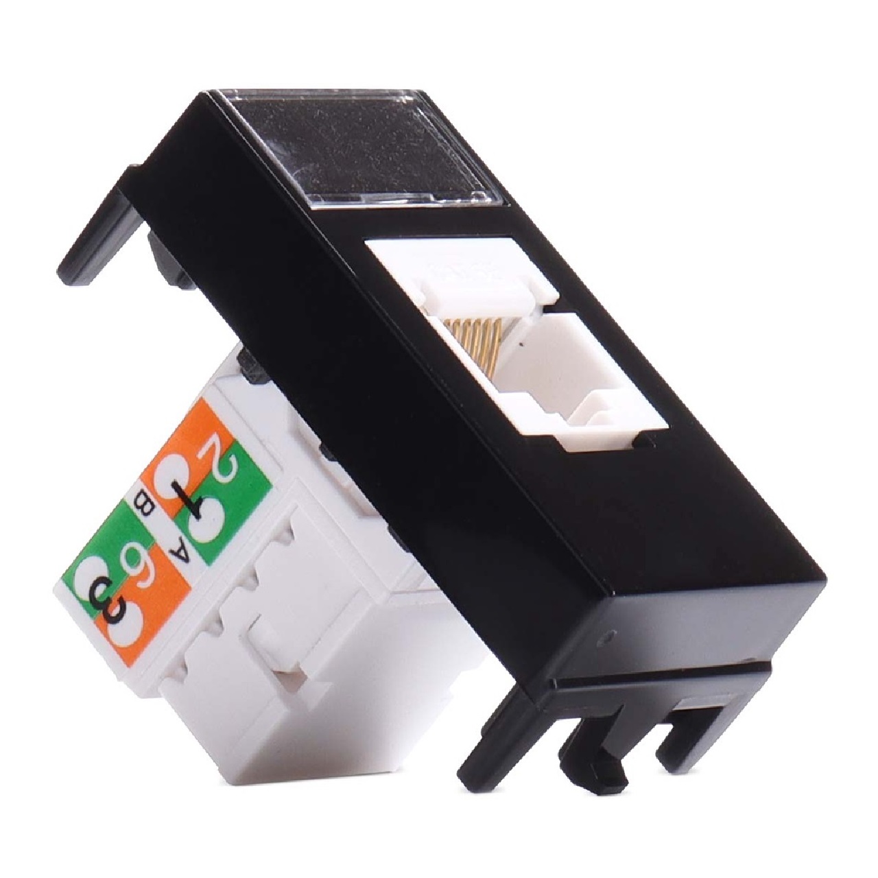 Tomada RJ45 Cat6 Preto Ebony PA16547 Margirius